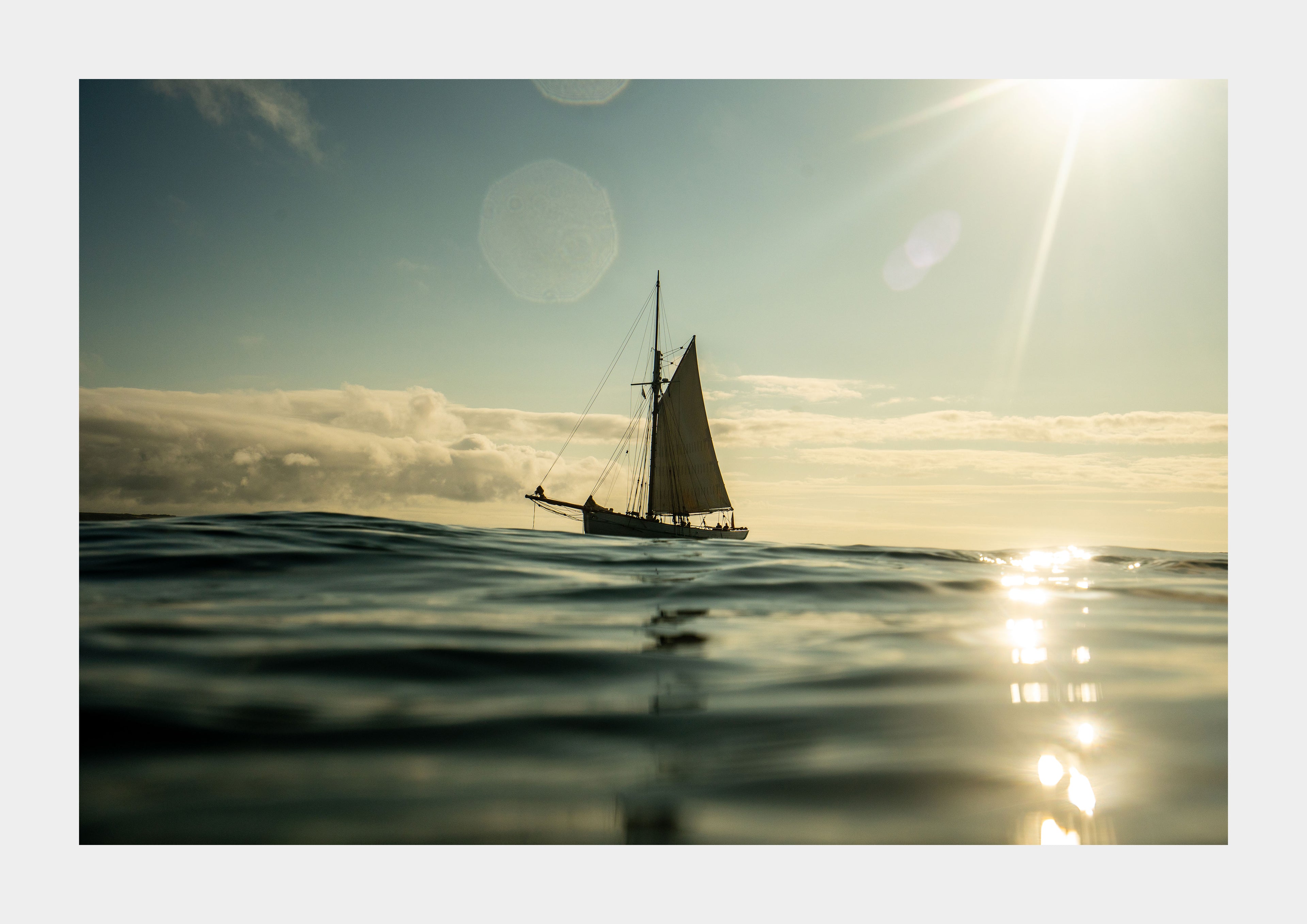 Sailing Ship, The Lizard, Cornwall