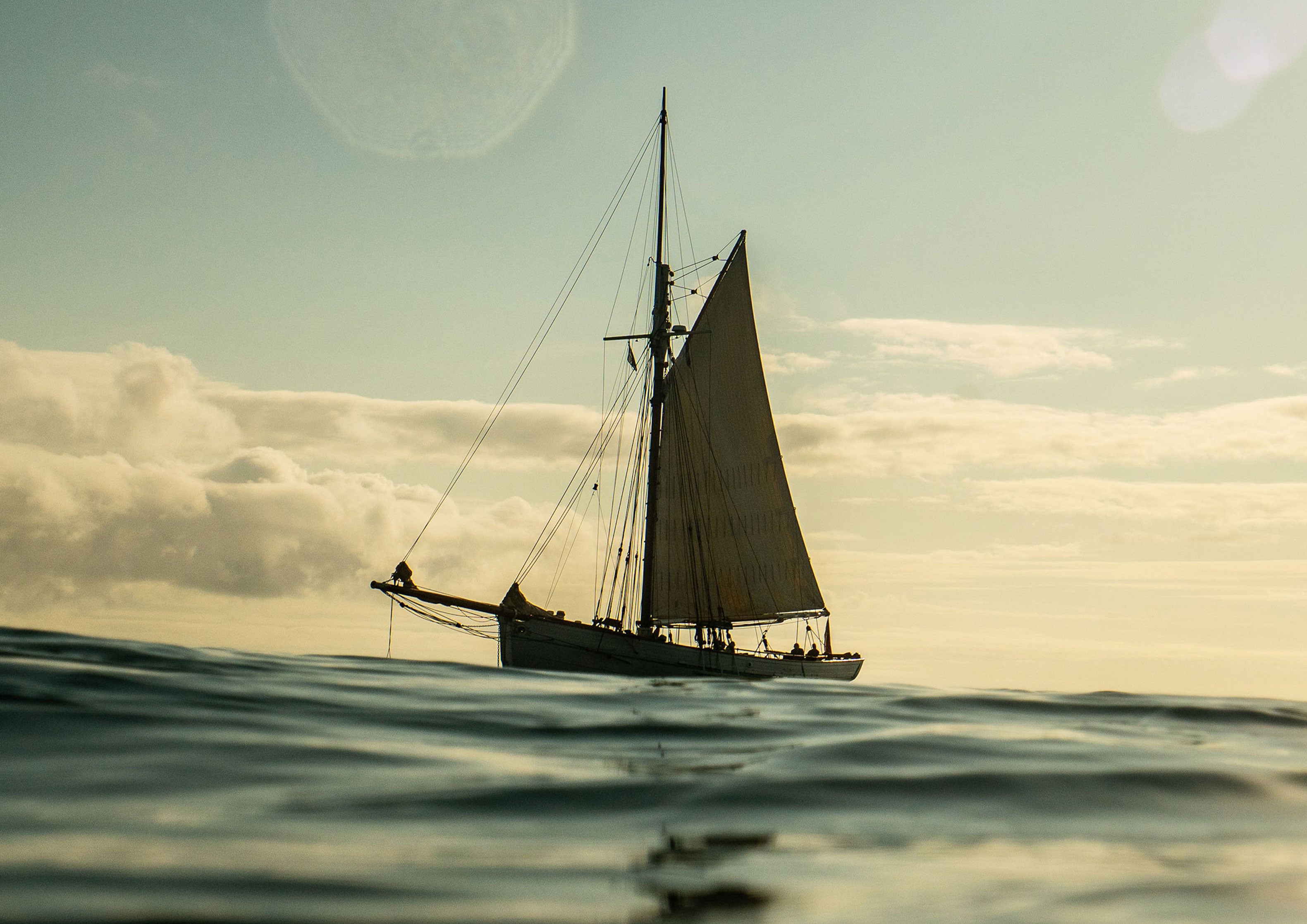 Sailing Ship, The Lizard, Cornwall